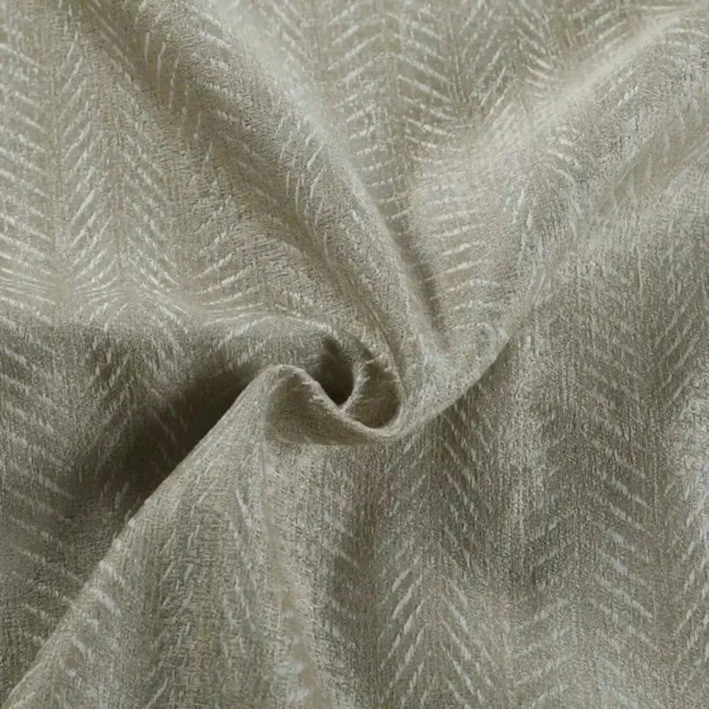 TWOPAGES Herringbone Drape Pleated Curtains (2) 52Wx90